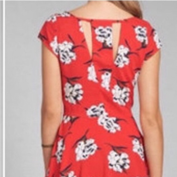 Abercrombie & Fitch Floral Skater Lydia Martin Babydoll Fit & Flare Dress Sz XS - Picture 4 of 8
